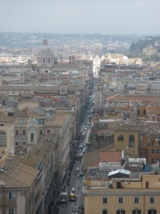 Veduta panoramica su via del Corso